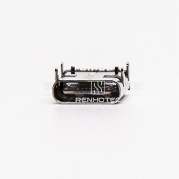 90 Degree USB Type C Female SMT Through Hole for PCB Mount
