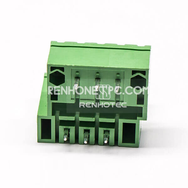 6 pin Terminal Block Connector Straight Through Hole Plug Connector