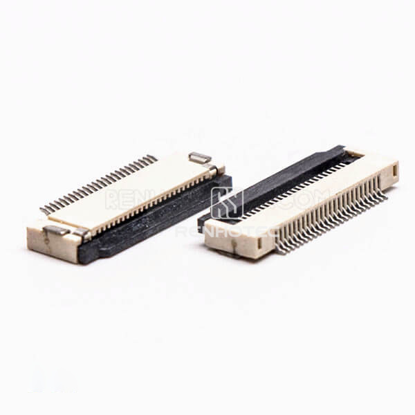 FPC Connectors 0.5MM Pitch 24 Pin Front Flip Bottom Contact Style 2.0H