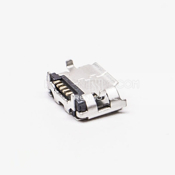 USB B Female Connector Micro 5 Pin SMT Type B Straight for PCB Mount