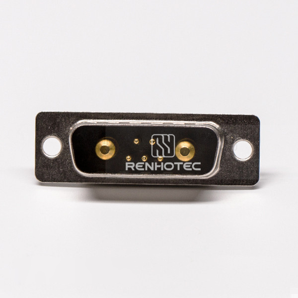 D-SUB 7W2 Combo Connector Male 180° Solder Type for Cable with Staking