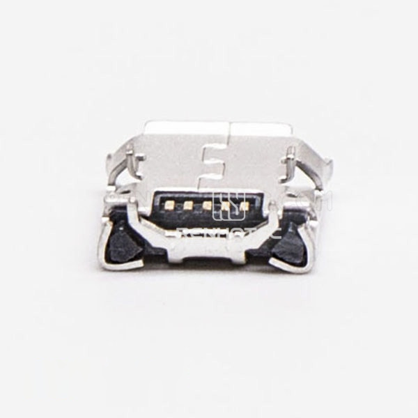 5 Pin Micro Female USB SMT Type B 180 Degree for PCB Mount