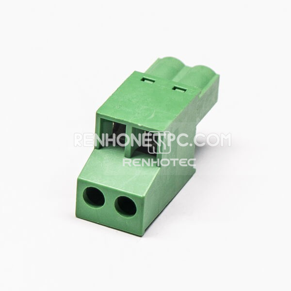 Terminal Blocks Electrical Green 4Holes Pluggable Connector