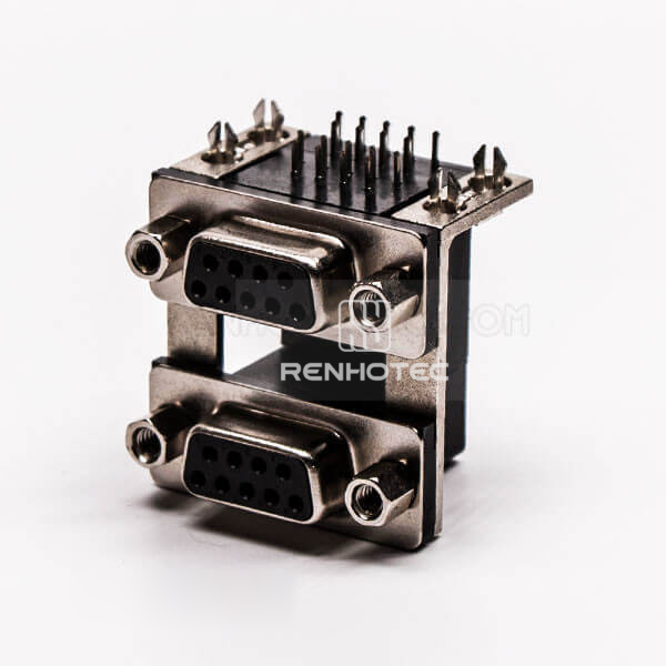 D-SUB Connector Staking Female DIP CD81 Series for PCB Connector