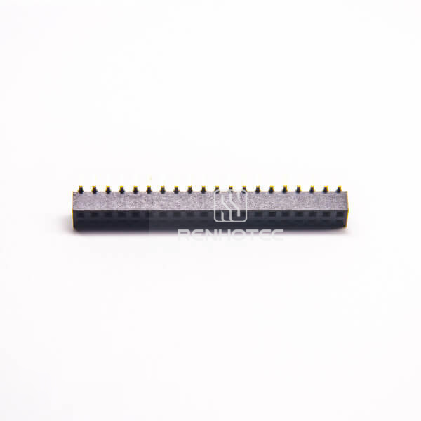Dual Row 40 Pin Female Header Right Angle Through Hole 2.54mm PH