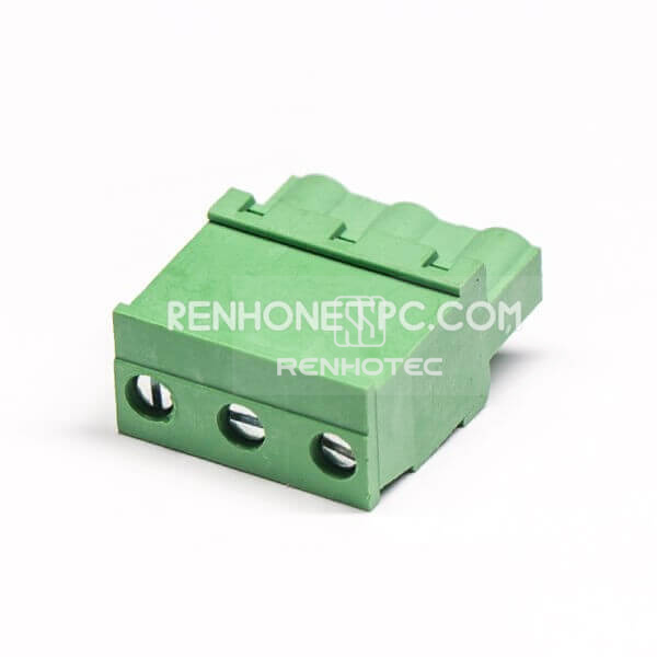 Terminal Block Plug Socket 3 Screw Straight Type