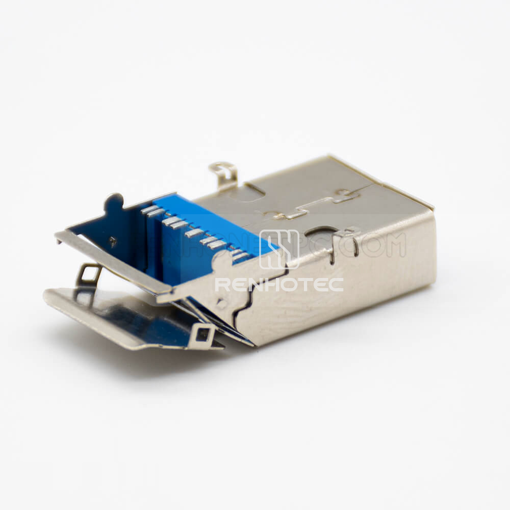 Panel mounting USB 3.0 9 Pin Connector SMT Type Double Straight Female DIP Type