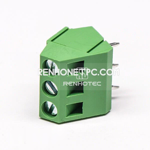 Screw Terminal for PCB Green Connector Vertical Type 3 pin