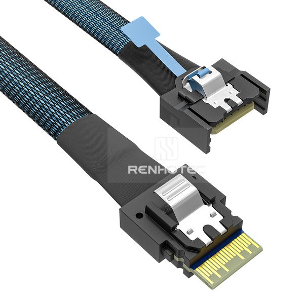 MCIO x4 to SlimSAS SFF-8654 4i Cable