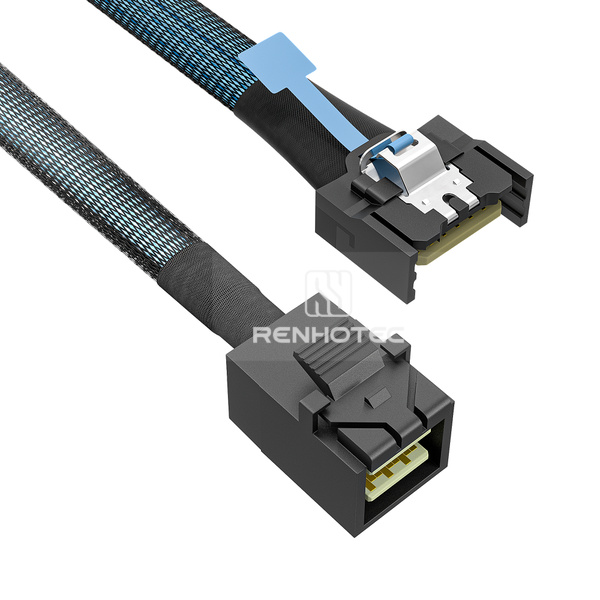 MCIO x4 to Mini-SAS HD SFF-8643 Cable