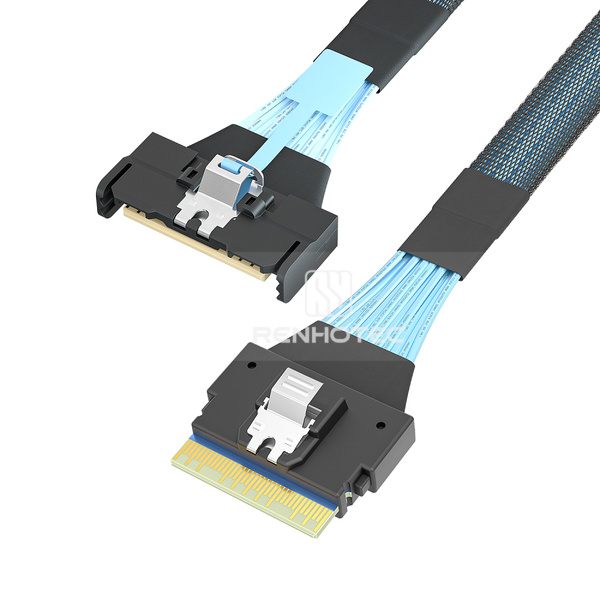 MCIO x8 to SlimSAS SFF-8654 8i Cable