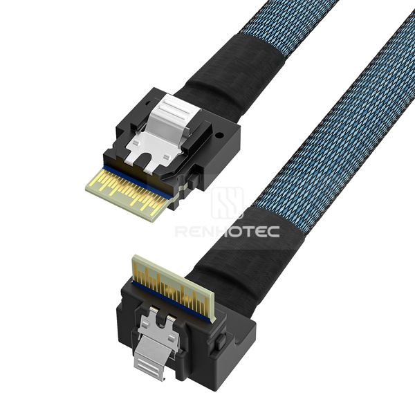 SlimSAS SFF-8654 4i Cable, Right angle