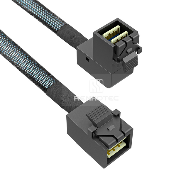 Mini-SAS HD SFF-8643 Cable, Right angle